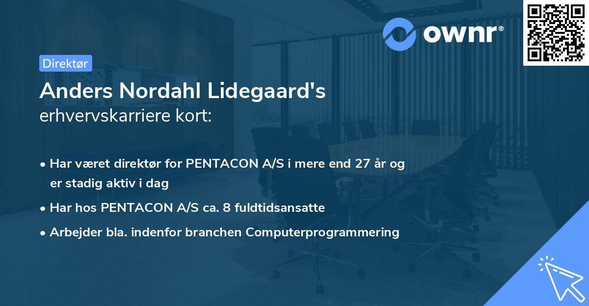 Anders Nordahl Lidegaard's erhvervskarriere kort