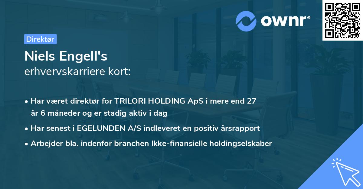 Niels Engell's erhvervskarriere kort