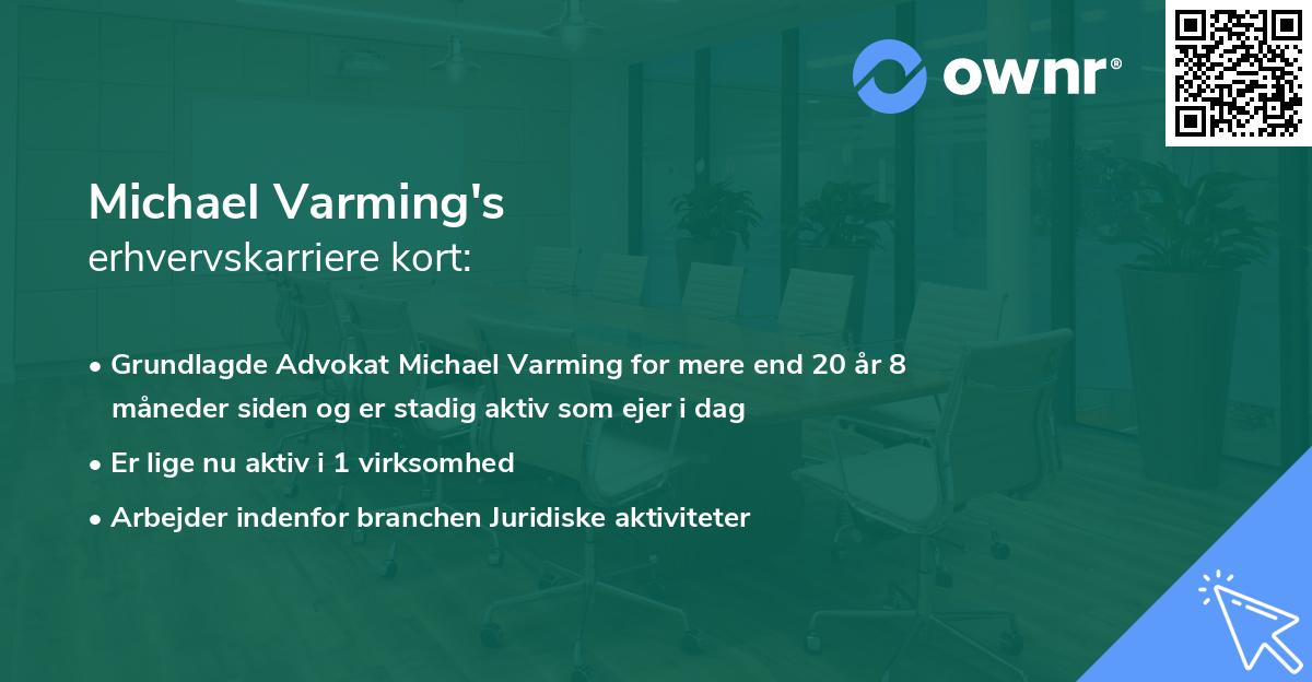 Michael Varming's erhvervskarriere kort
