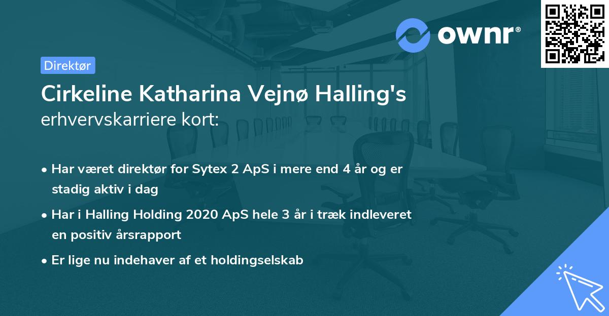 Cirkeline Katharina Vejnø Halling's erhvervskarriere kort