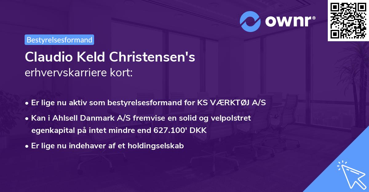 Claudio Keld Christensen's erhvervskarriere kort