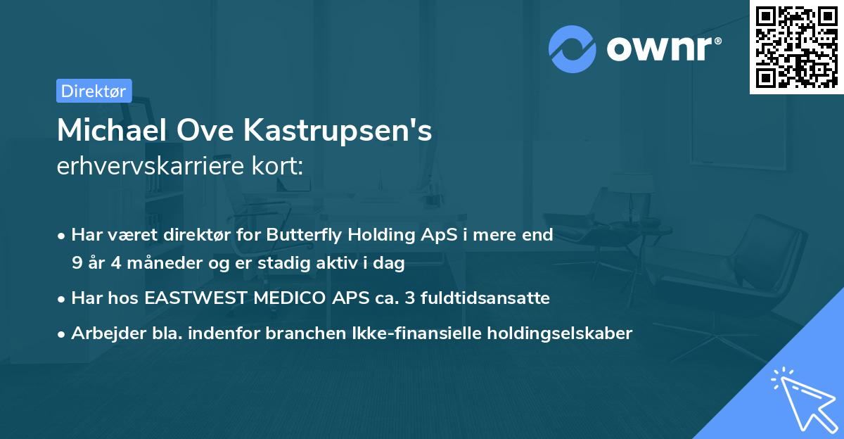 Michael Ove Kastrupsen's erhvervskarriere kort