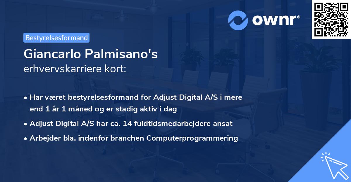 Giancarlo Palmisano's erhvervskarriere kort