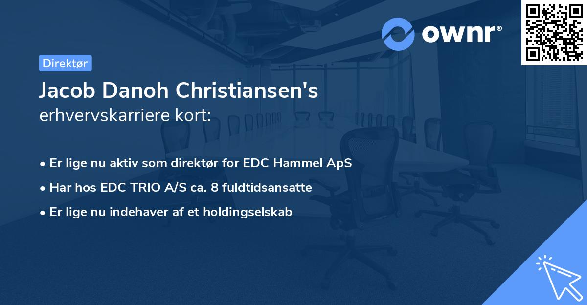 Jacob Danoh Christiansen's erhvervskarriere kort