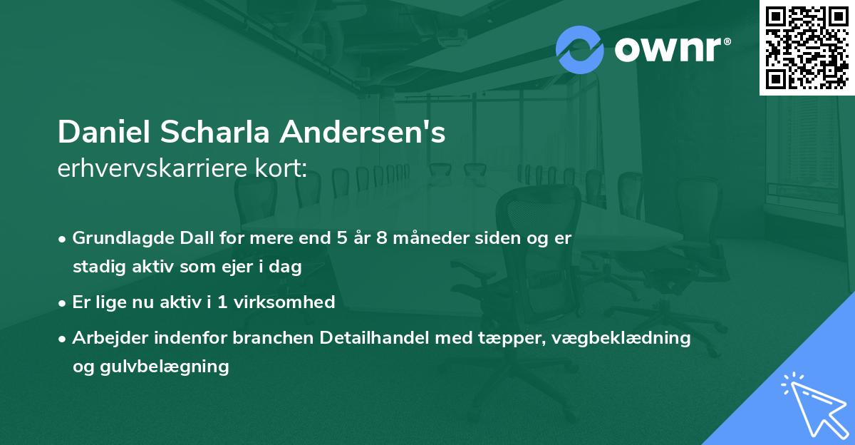 Daniel Scharla Andersen's erhvervskarriere kort