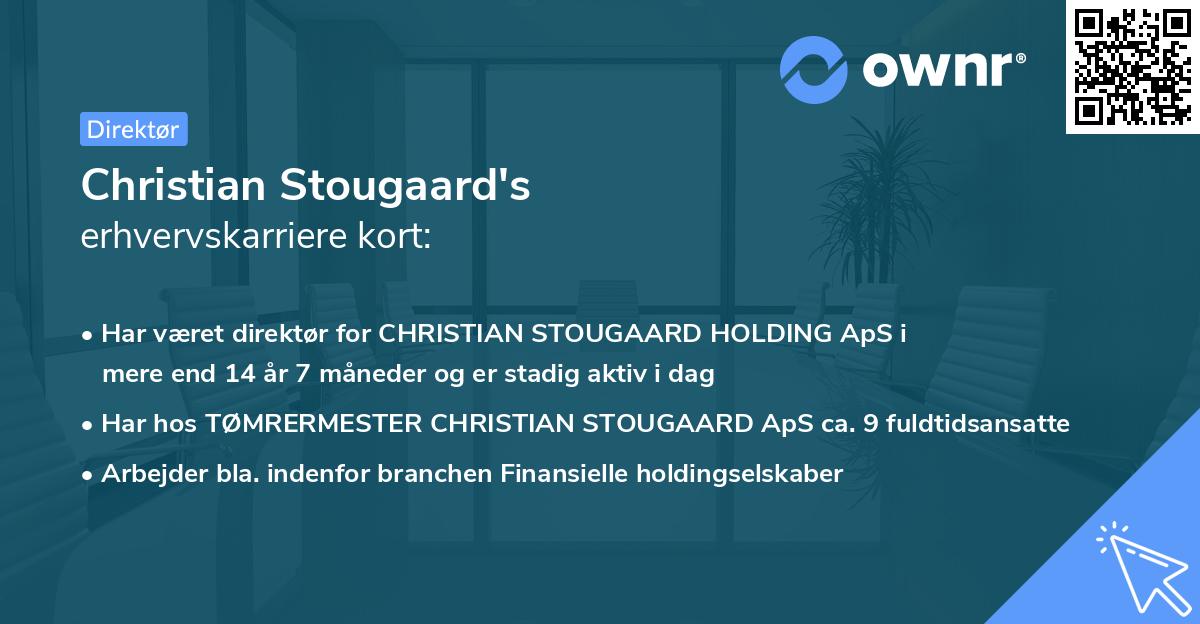 Christian Stougaard's erhvervskarriere kort
