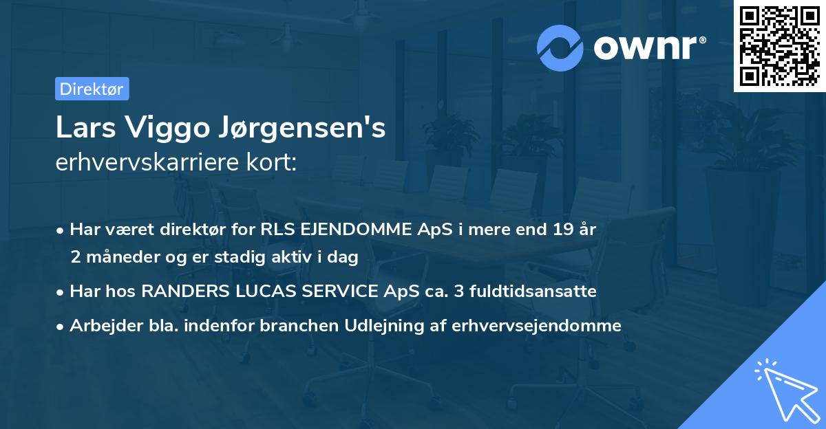 Lars Viggo Jørgensen's erhvervskarriere kort