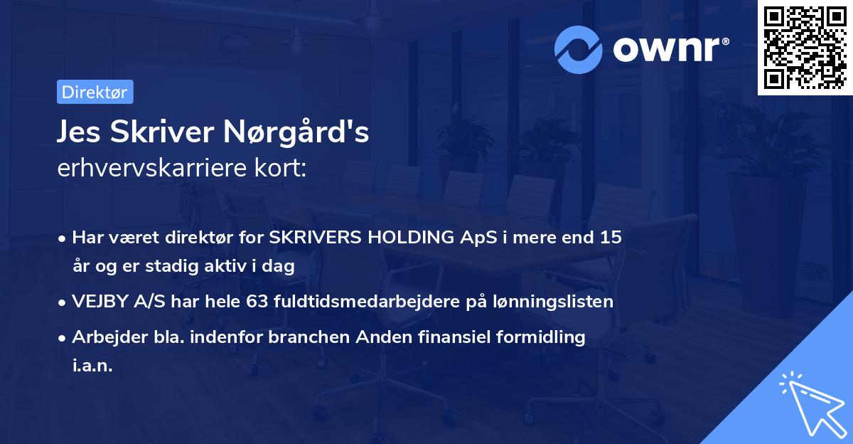 Jes Skriver Nørgård's erhvervskarriere kort