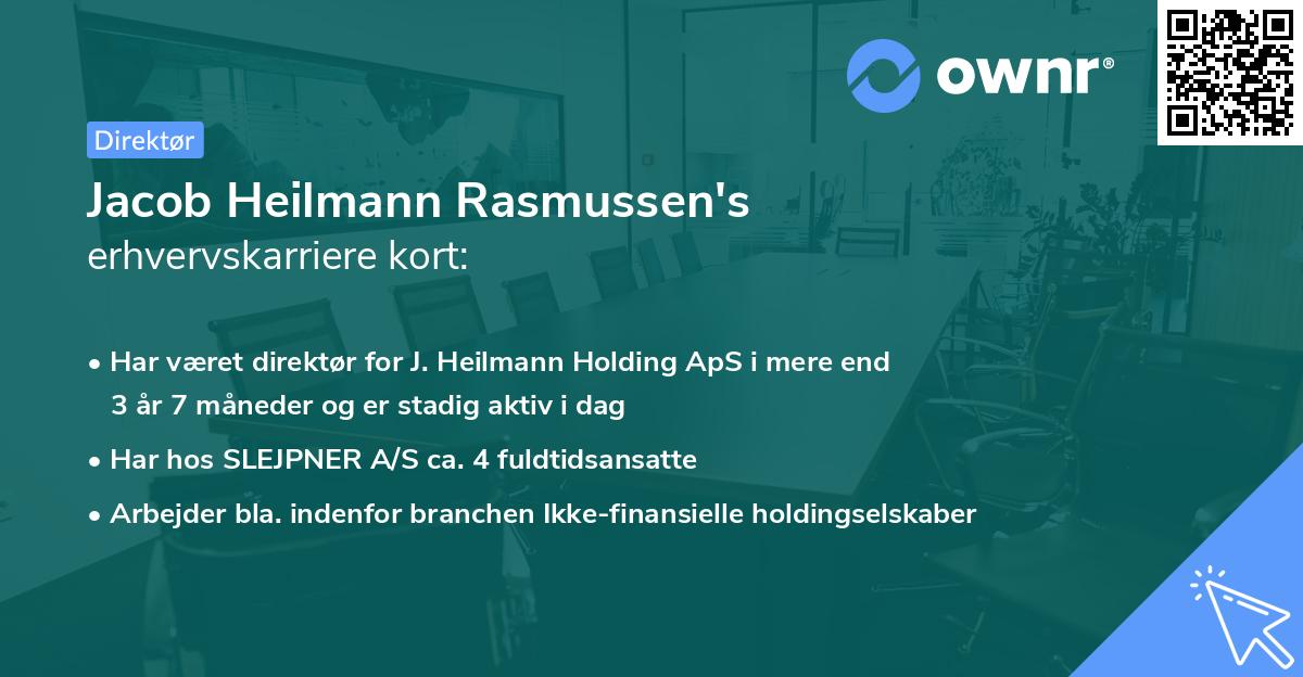 Jacob Heilmann Rasmussen's erhvervskarriere kort