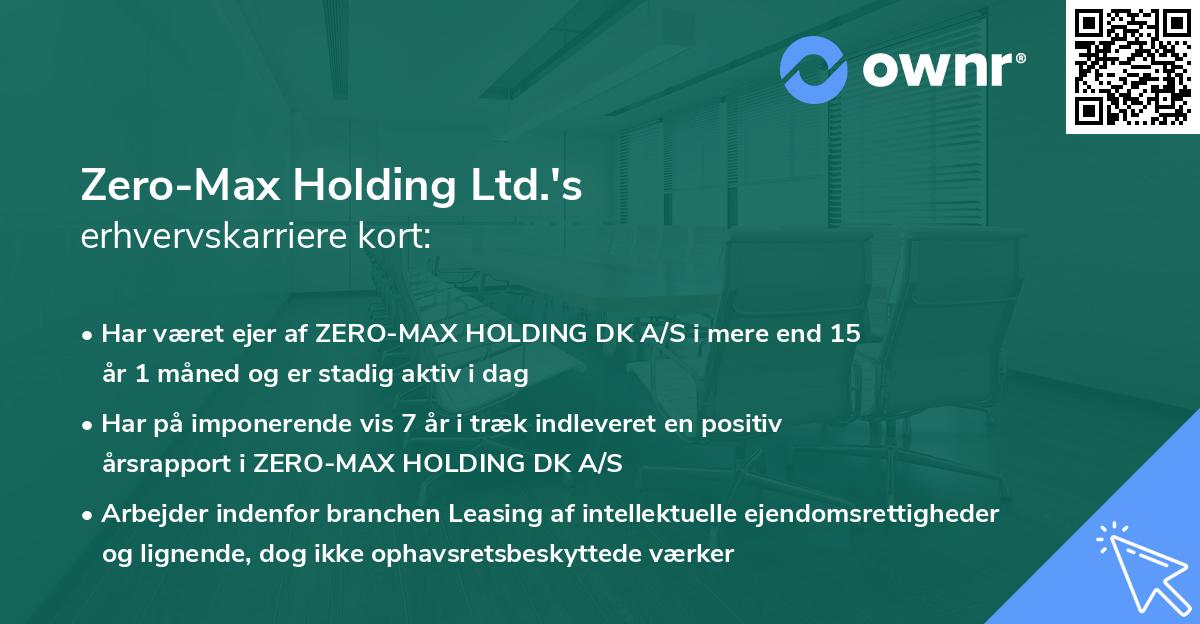 Zero-Max Holding Ltd.'s erhvervskarriere kort