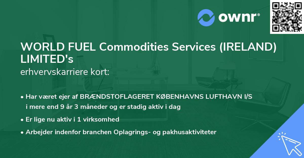 WORLD FUEL Commodities Services (IRELAND) LIMITED's erhvervskarriere kort