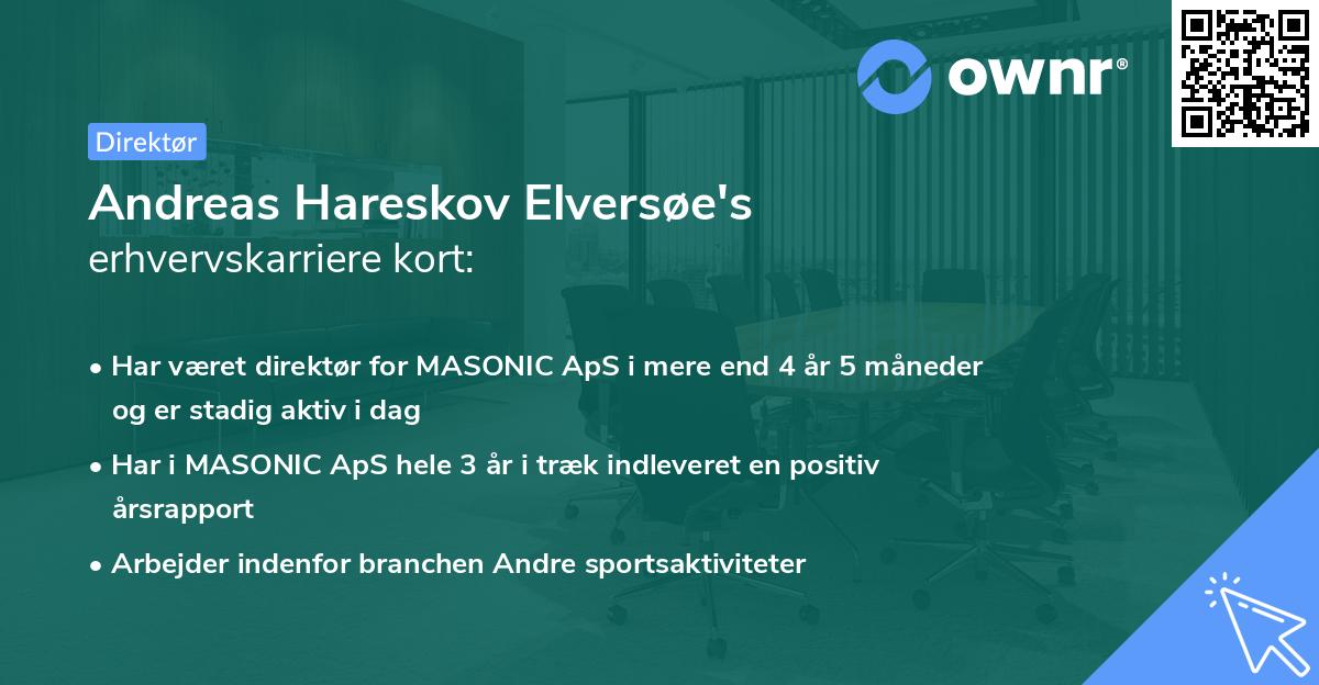 Andreas Hareskov Elversøe's erhvervskarriere kort