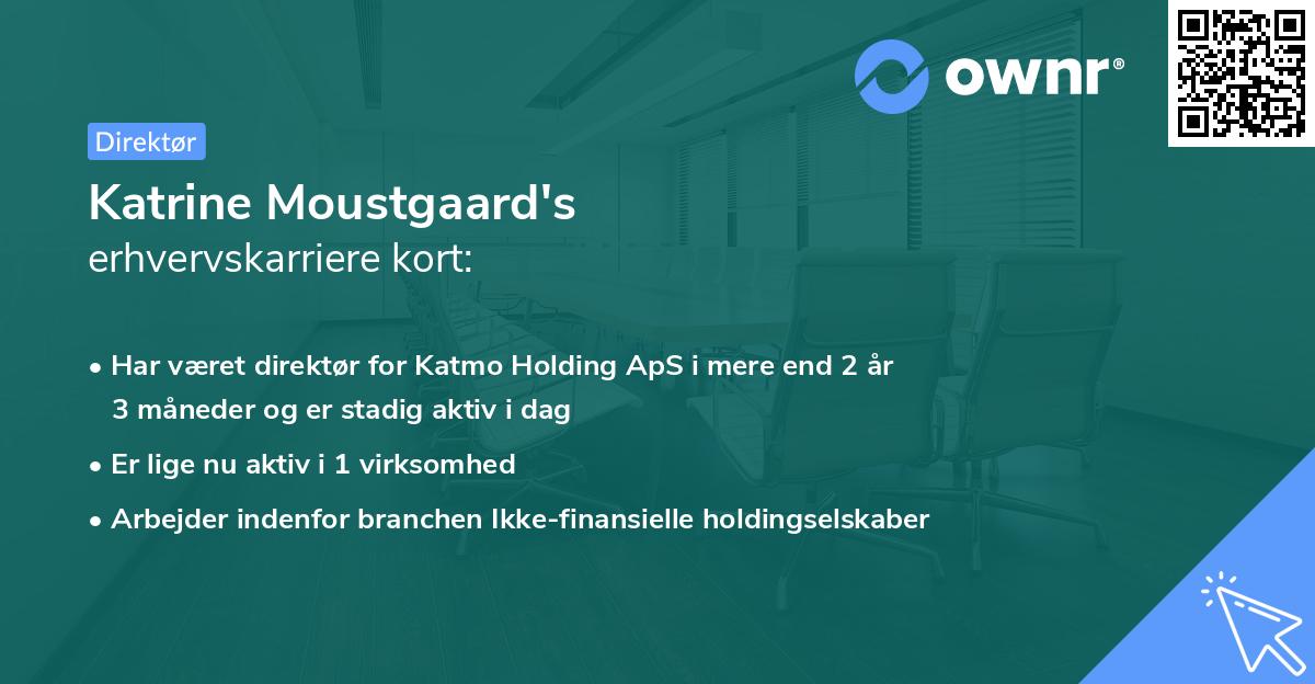 Katrine Moustgaard's erhvervskarriere kort