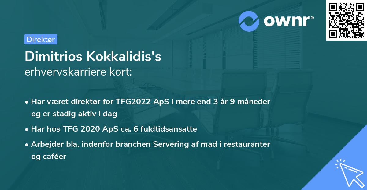 Dimitrios Kokkalidis's erhvervskarriere kort