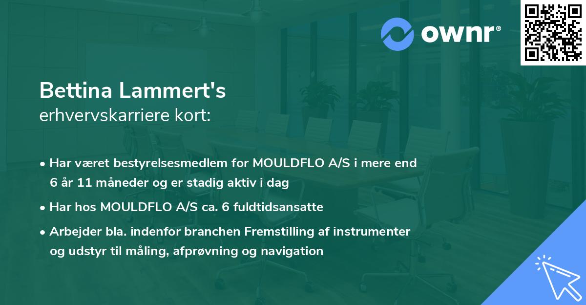 Bettina Lammert's erhvervskarriere kort