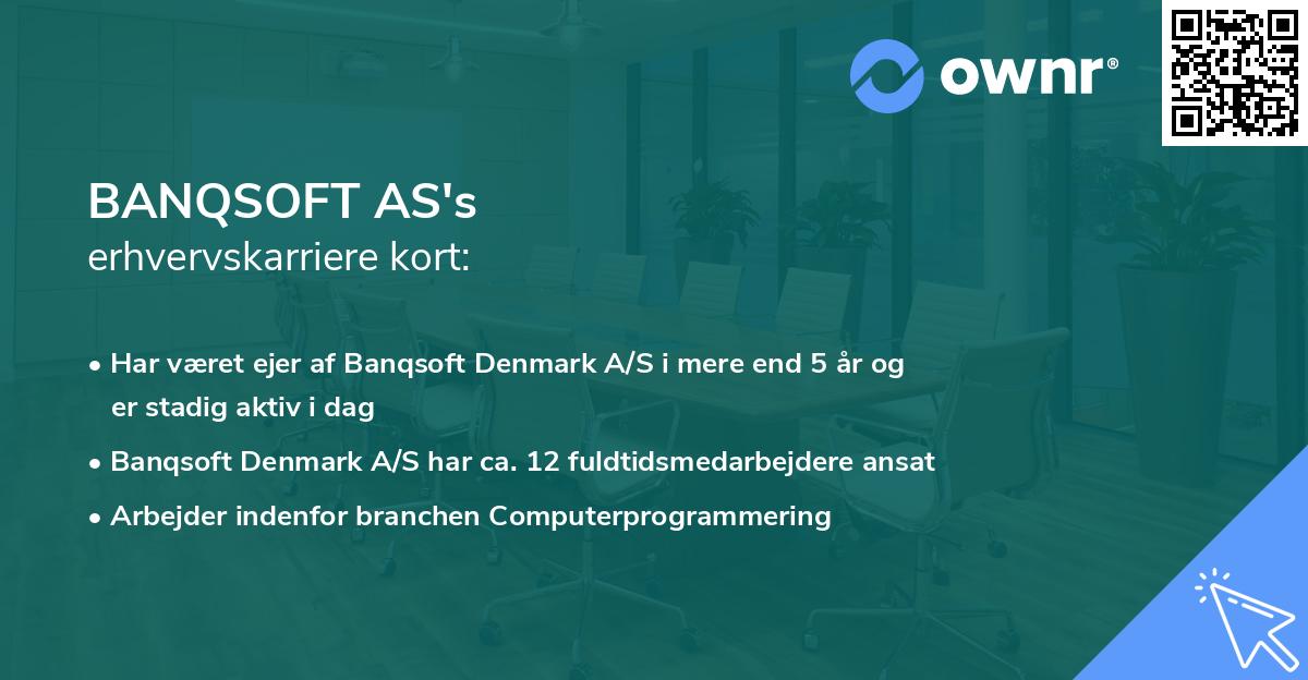 BANQSOFT AS's erhvervskarriere kort