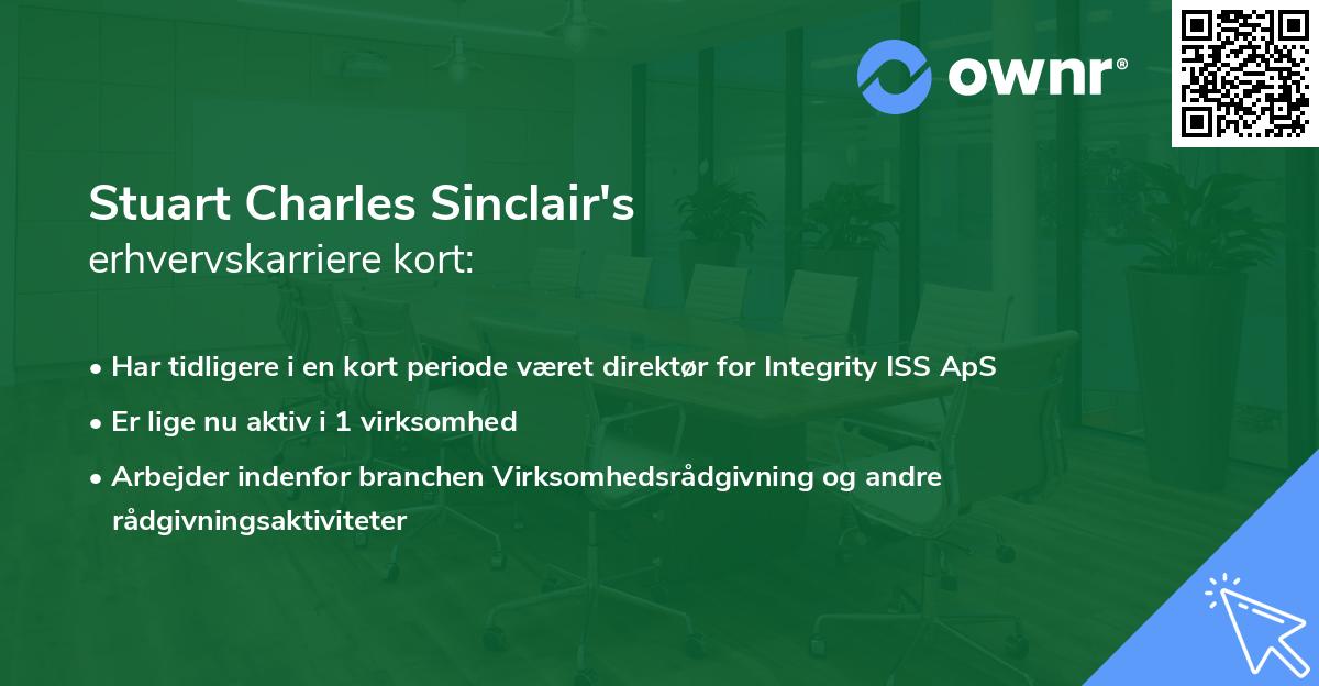 Stuart Charles Sinclair's erhvervskarriere kort