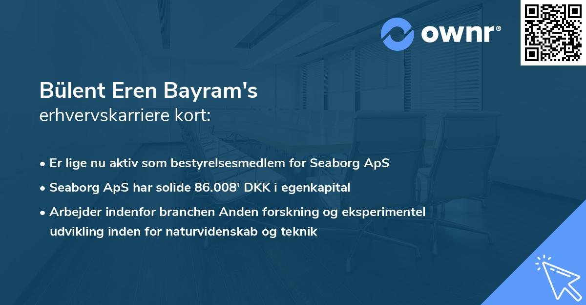 Bülent Eren Bayram's erhvervskarriere kort