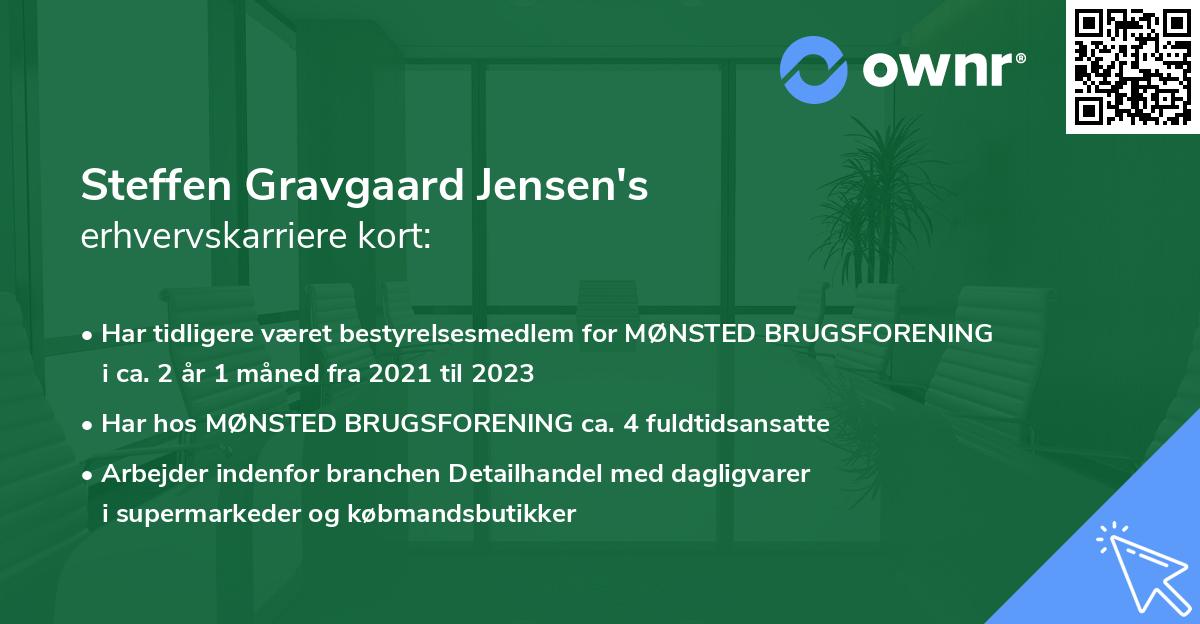 Steffen Gravgaard Jensen's erhvervskarriere kort