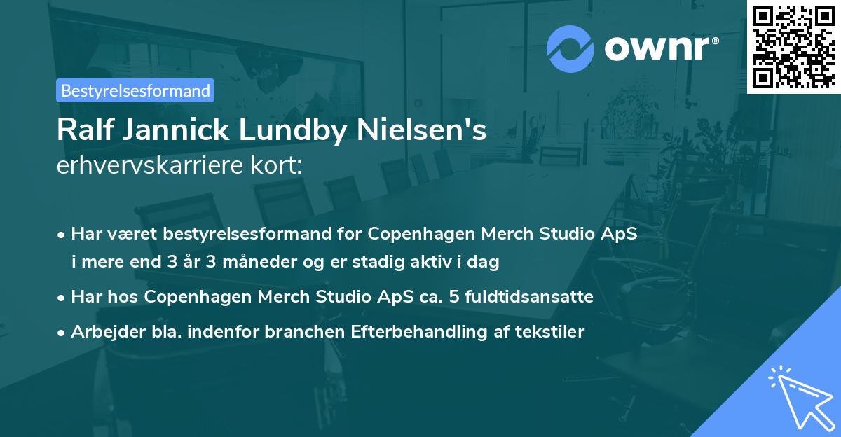 Ralf Jannick Lundby Nielsen's erhvervskarriere kort