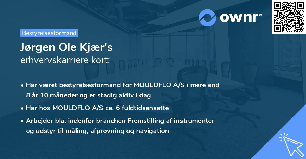 Jørgen Ole Kjær's erhvervskarriere kort