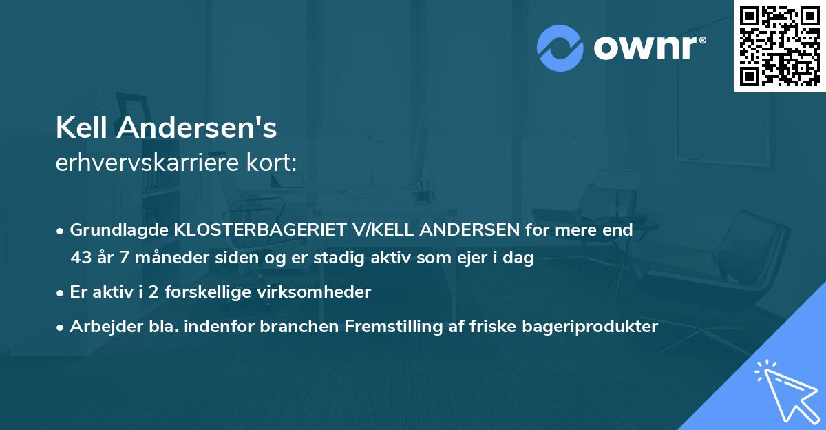 Kell Andersen's erhvervskarriere kort