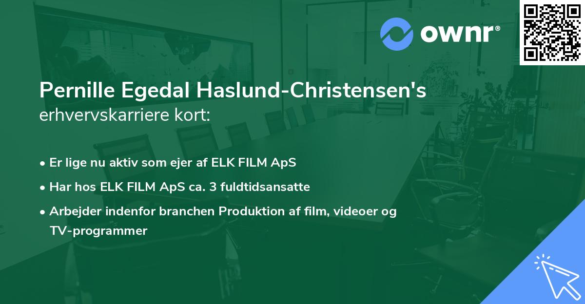 Pernille Egedal Haslund-Christensen's erhvervskarriere kort