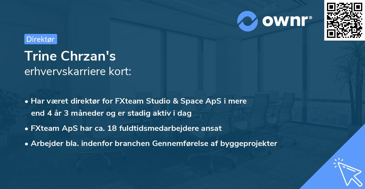 Trine Chrzan's erhvervskarriere kort