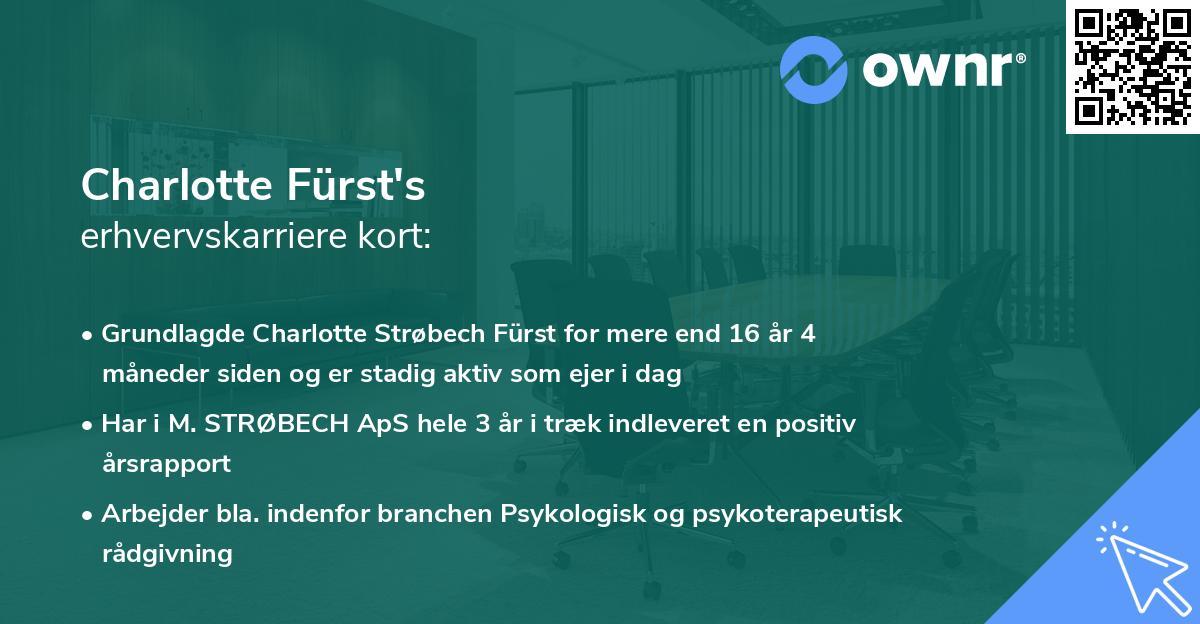Charlotte Fürst's erhvervskarriere kort
