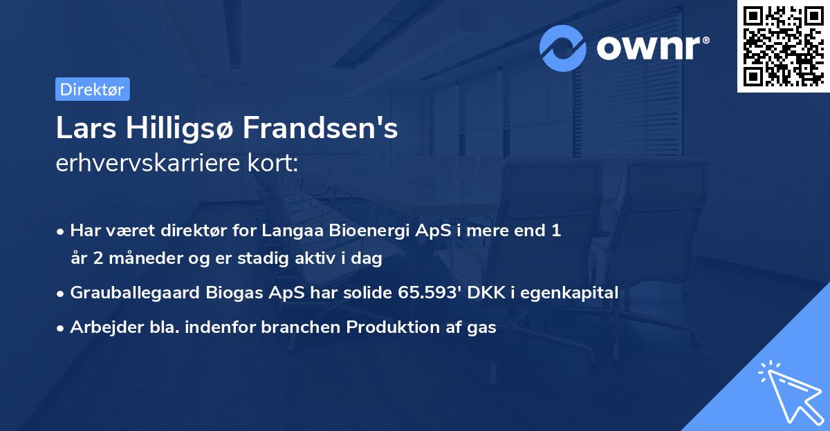 Lars Hilligsø Frandsen's erhvervskarriere kort