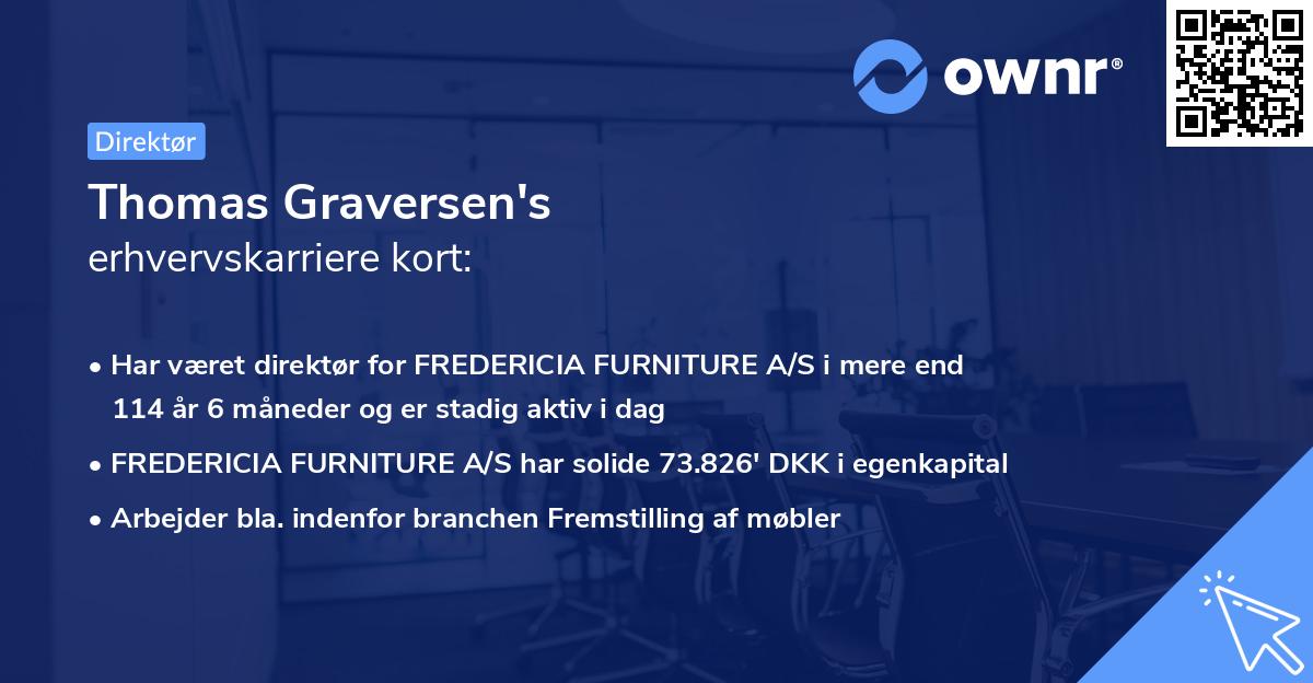 Thomas Graversen's erhvervskarriere kort