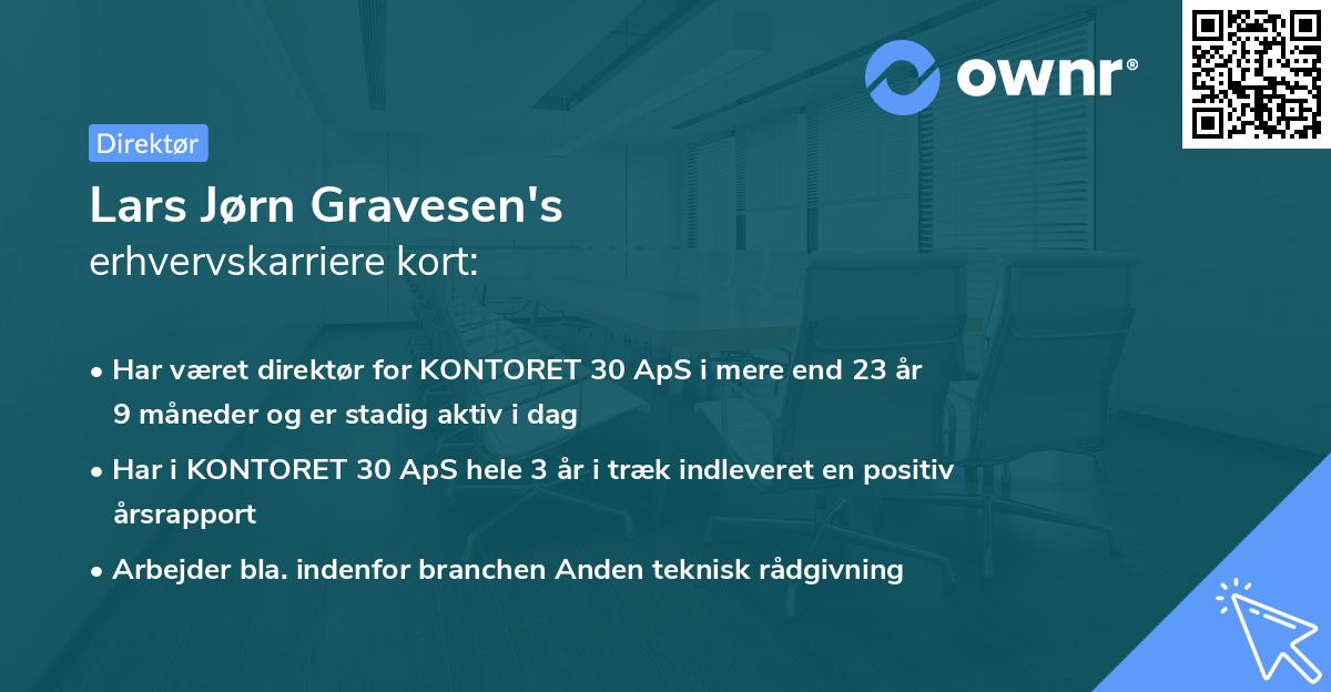 Lars Jørn Gravesen's erhvervskarriere kort