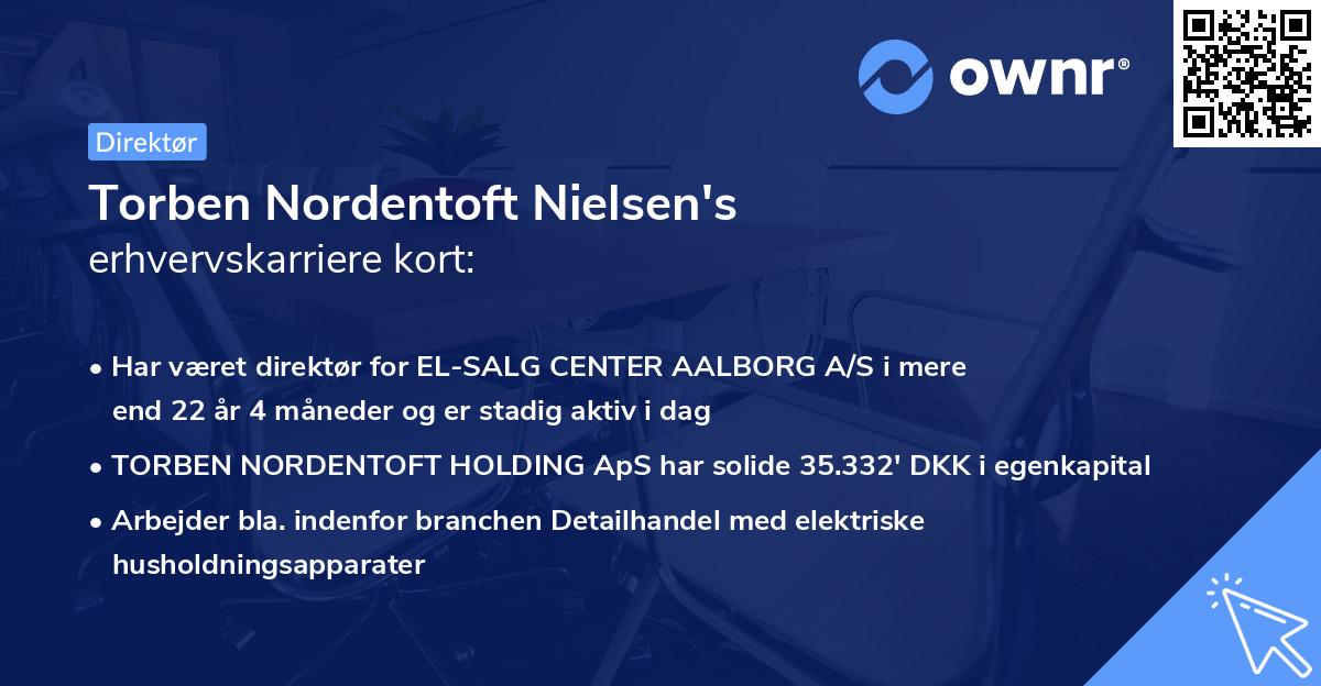 Torben Nordentoft Nielsen's erhvervskarriere kort