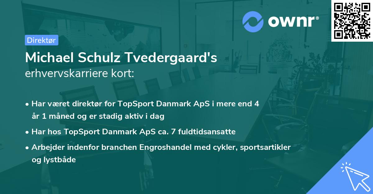 Michael Schulz Tvedergaard's erhvervskarriere kort