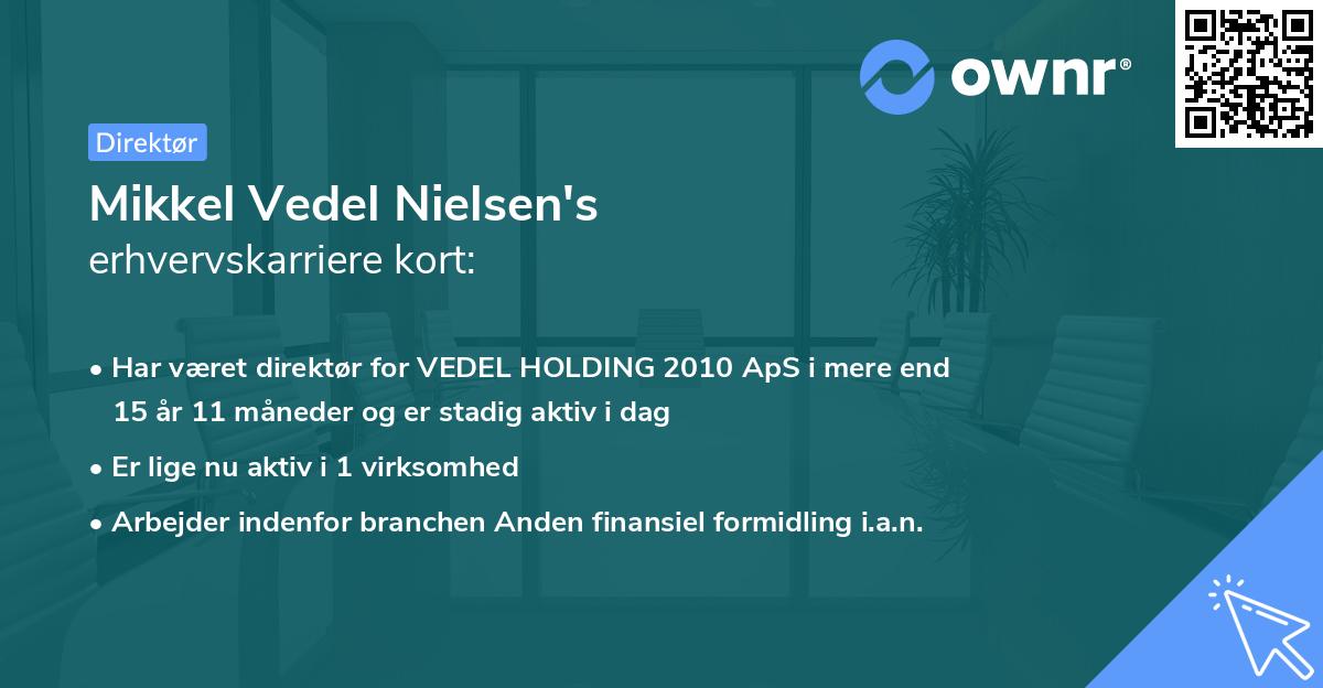 Mikkel Vedel Nielsen's erhvervskarriere kort