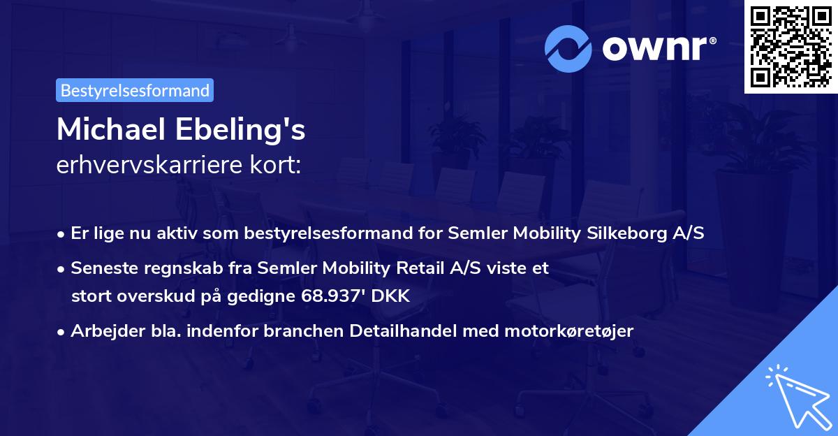 Michael Ebeling's erhvervskarriere kort