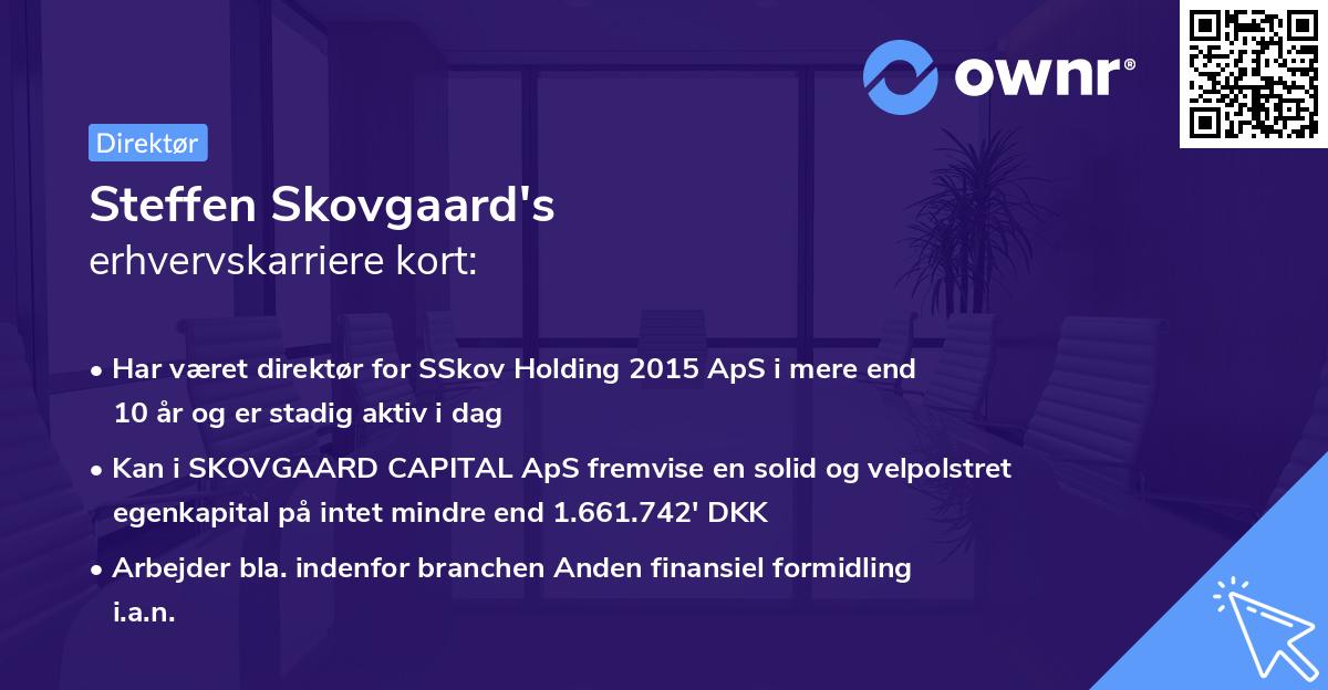 Steffen Skovgaard's erhvervskarriere kort