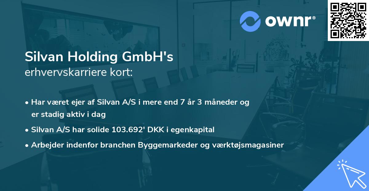 Silvan Holding GmbH's erhvervskarriere kort