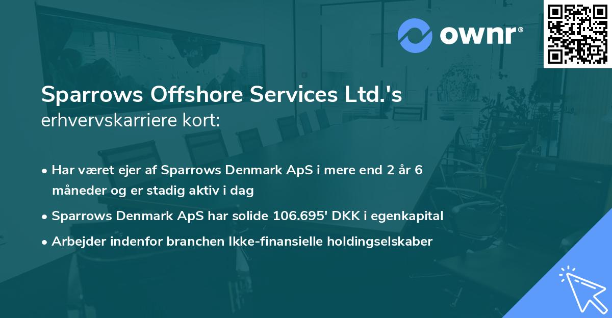 Sparrows Offshore Services Ltd.'s erhvervskarriere kort