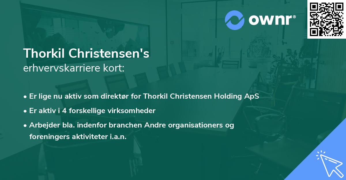 Thorkil Christensen's erhvervskarriere kort