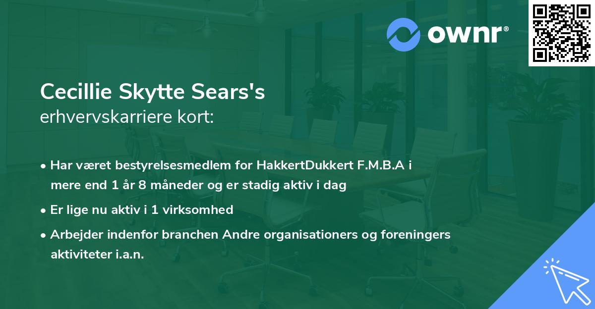 Cecillie Skytte Sears's erhvervskarriere kort