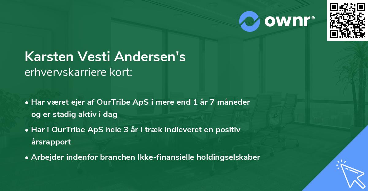 Karsten Vesti Andersen's erhvervskarriere kort