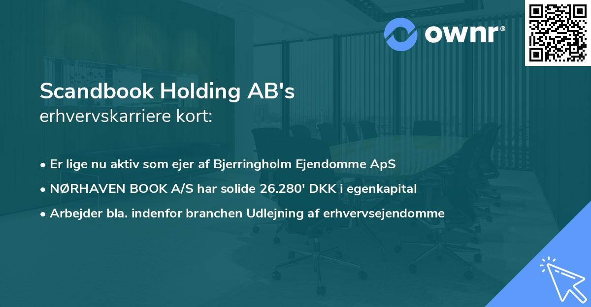 Scandbook Holding AB's erhvervskarriere kort