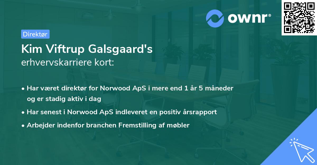 Kim Viftrup Galsgaard's erhvervskarriere kort