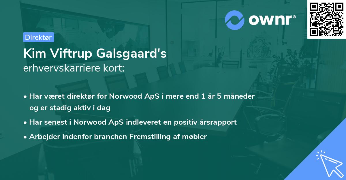 Kim Viftrup Galsgaard's erhvervskarriere kort