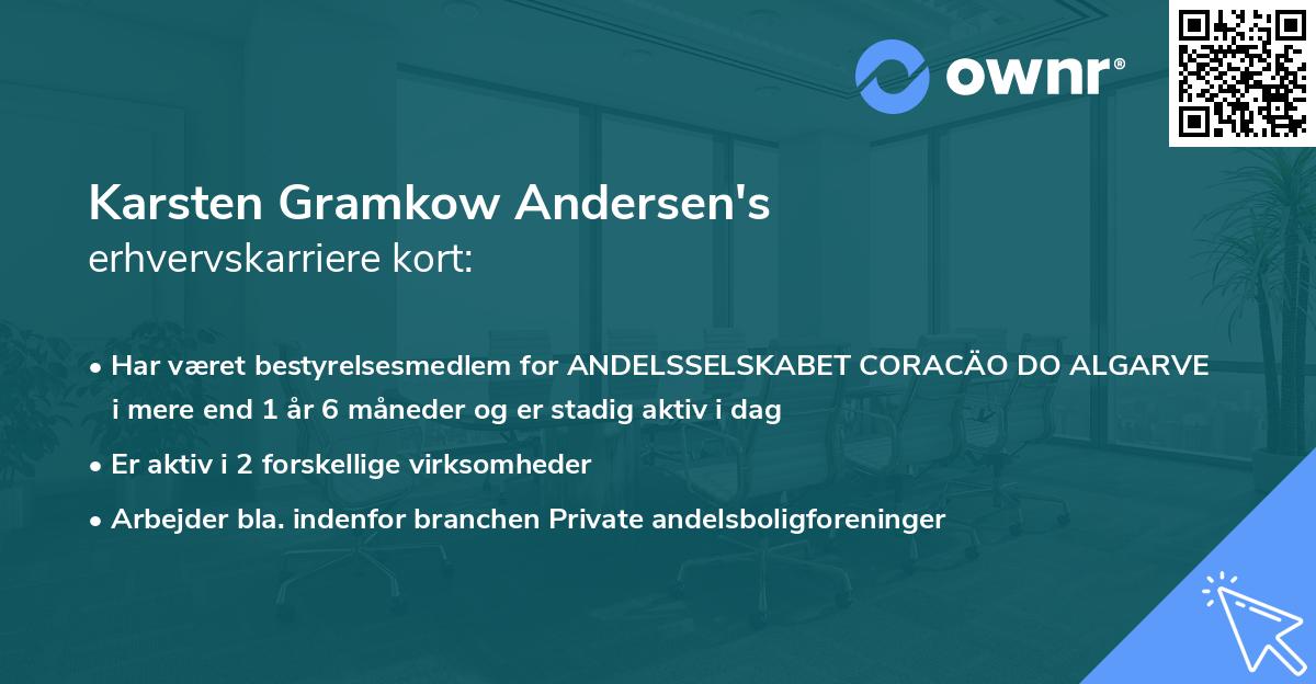 Karsten Gramkow Andersen's erhvervskarriere kort