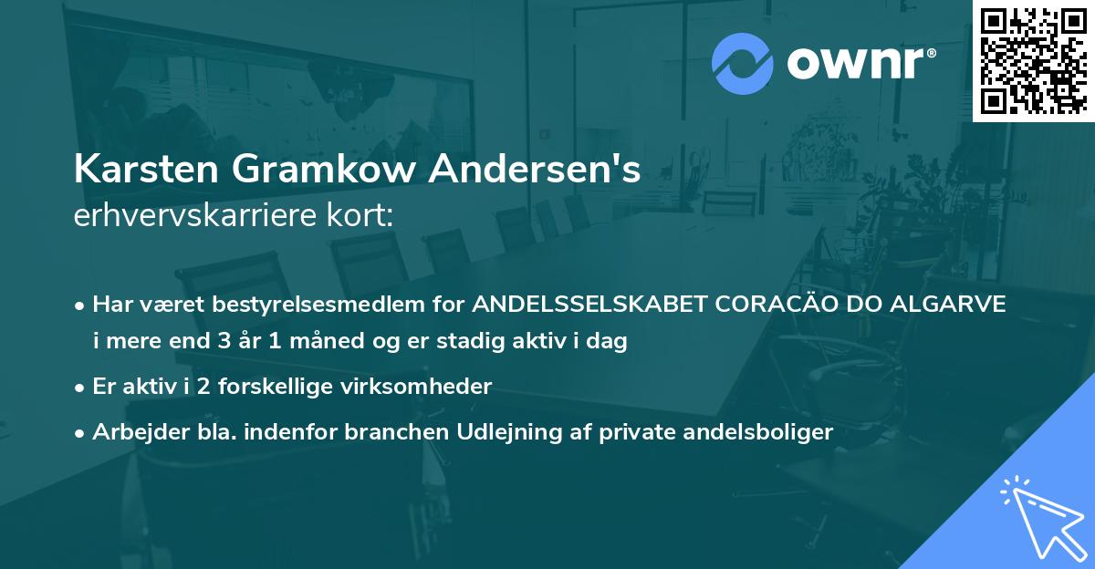 Karsten Gramkow Andersen's erhvervskarriere kort