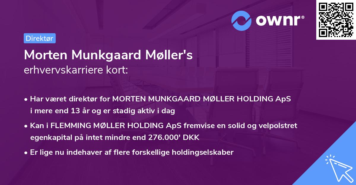 Morten Munkgaard Møller's erhvervskarriere kort