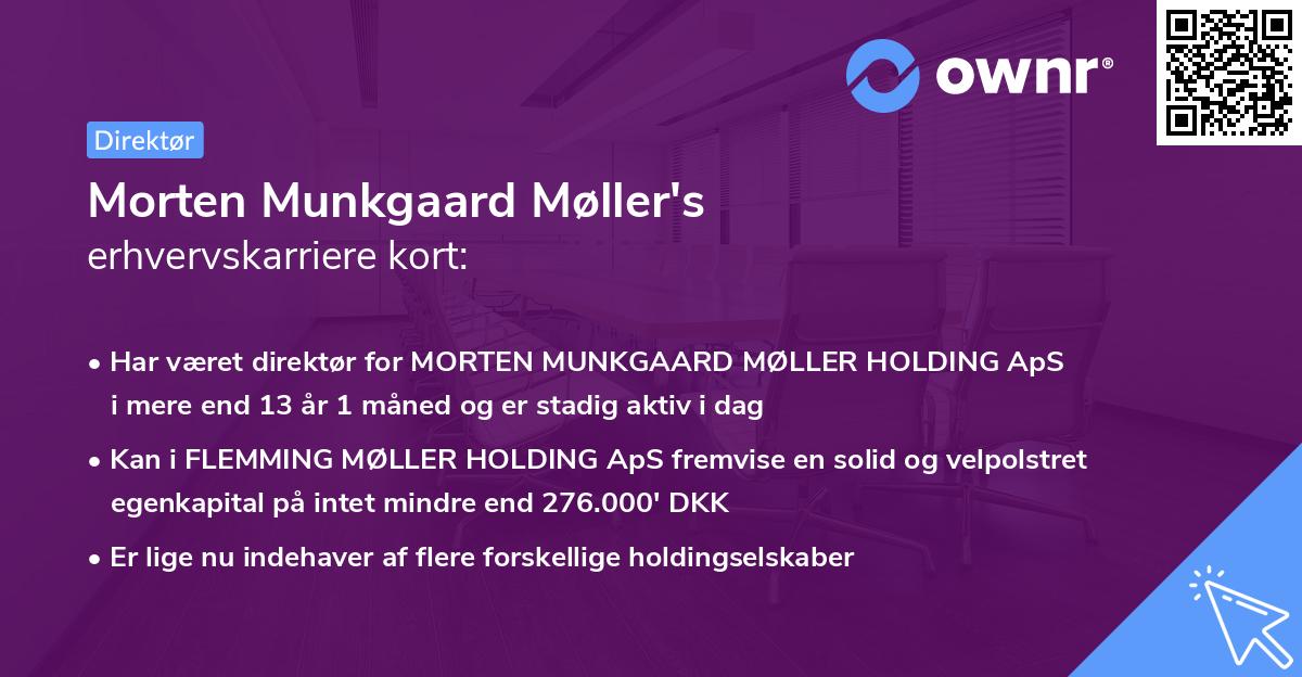 Morten Munkgaard Møller's erhvervskarriere kort