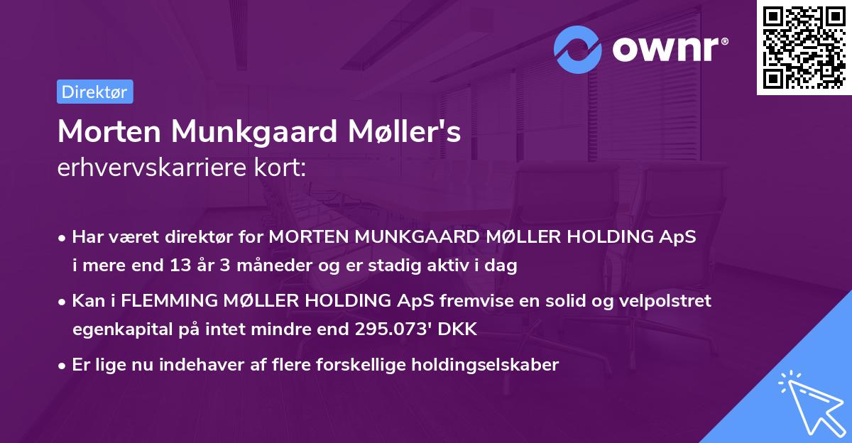 Morten Munkgaard Møller's erhvervskarriere kort